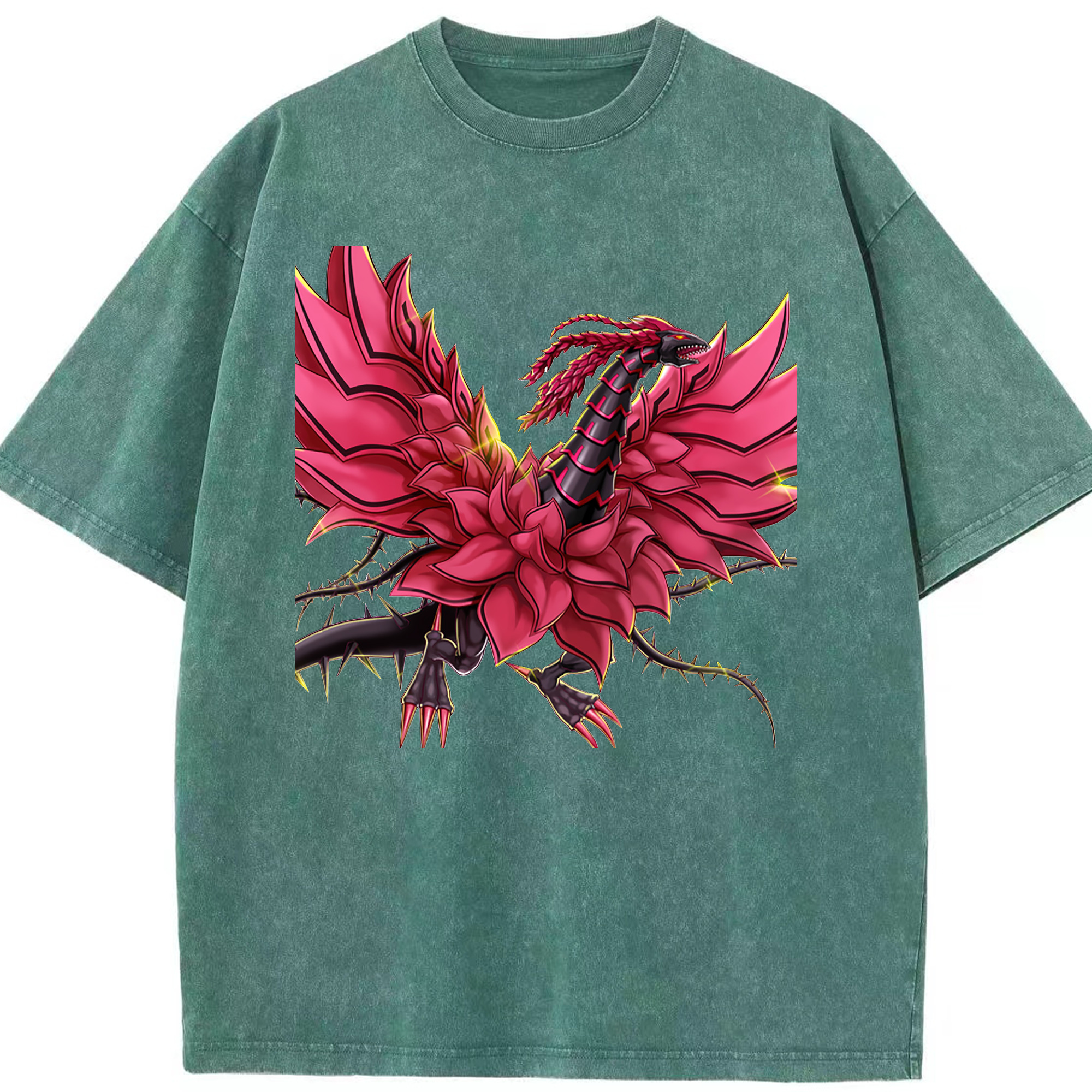 （画像用） 遊☆戯☆王 Yu-Gi-Oh! 綿100% ヴィンテージ風 半袖Tシャツ（フロントプリント）